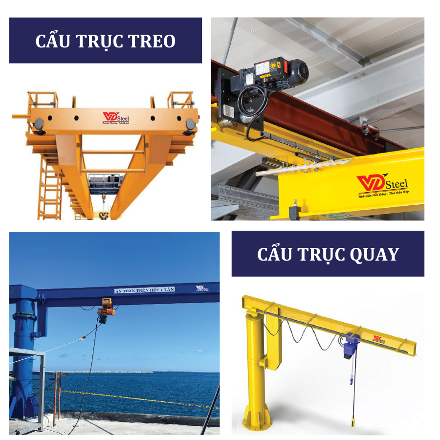 Sự khác nhau giữa cầu trục và cổng trục - VDSteel